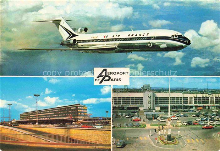 Flughafen Airport Aeroporto Paris Orly Sud Boeing 727 Air France