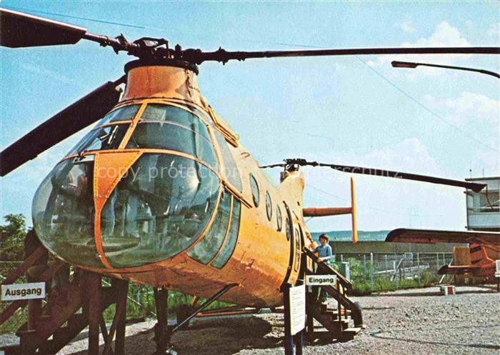 Hubschrauber Helicopter Vertol 44 B Doppelrotor Rettungseinsatz
