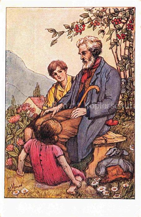 MONOD Mireille Lausanne Kuenstlerkarte Jugend