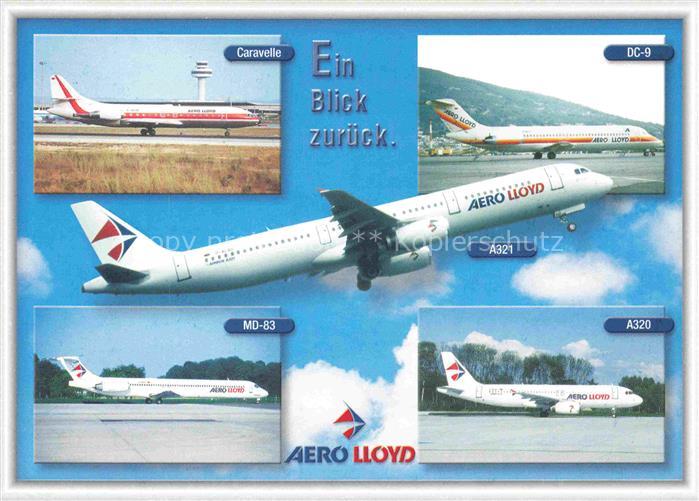 FLUGZEUGE ZIVIL Aero Lloyd Caravelle DC-9 A321 A320 MD-83