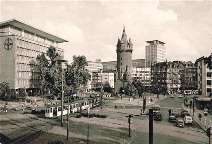 STRAssENBAHN Tramway-- Frankfurt am Main Eschenheimer Turm