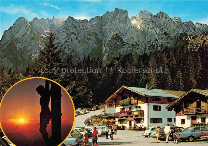 Griesneralm 1024m St Johann Tirol AT Alpengasthaus mit Wildem Kaiser