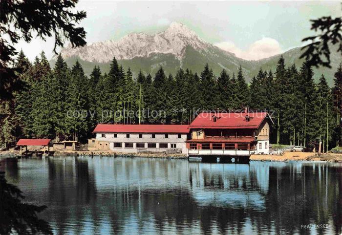 Frauensee 996m Reutte Tirol AT Seepartie Hotel