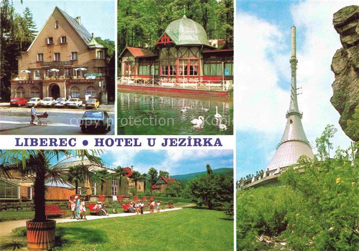 LIBEREC Reichenberg CZ Hotel U Jezirka Rybarska basta Horsky hotel Jested Botani