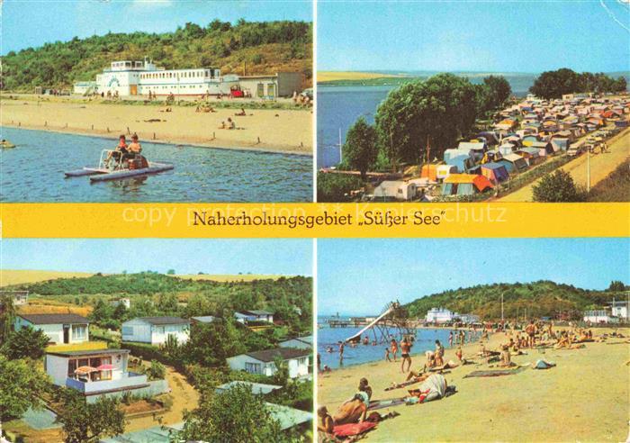 Seeburg Eisleben Sachsen-Anhalt Suesser See Campingplatz Strandpartien