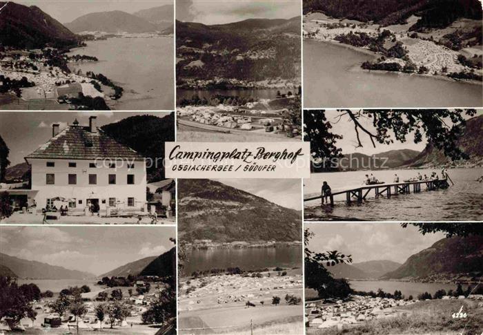 Ossiachersee Kaernten AT Campingplatz Berghof Panorama Seepartien