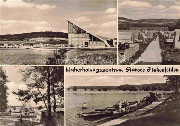 Hohenfelden Weimarer Land Thueringen Stausee Hohenfelden Teilansichten