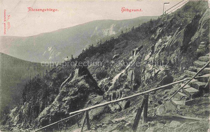 Elbgrund Riesengebirge Krkonose Karkonosze Landschaftspanorama Riesengebirge