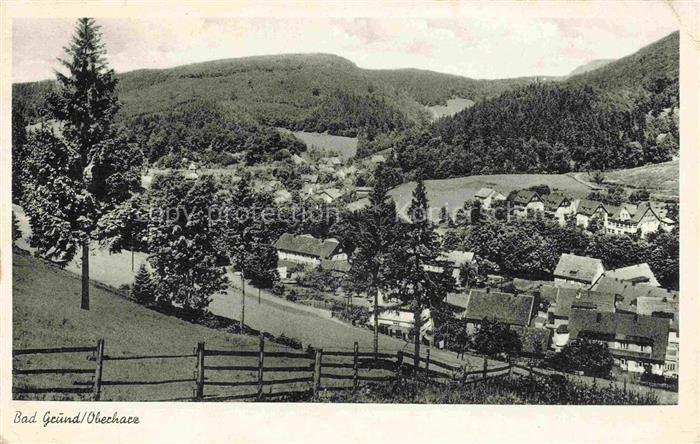 Bad Grund Harz Osterode Niedersachsen Panorama