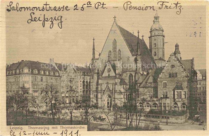 LEIPZIG Sachsen Thomasring mit Thomaskirche