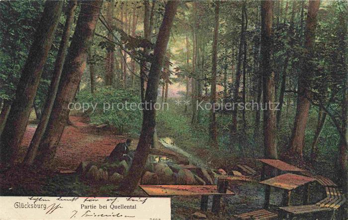 Gluecksburg Ostseebad Flensburg Schleswig-Holstein Partie bei Quellental