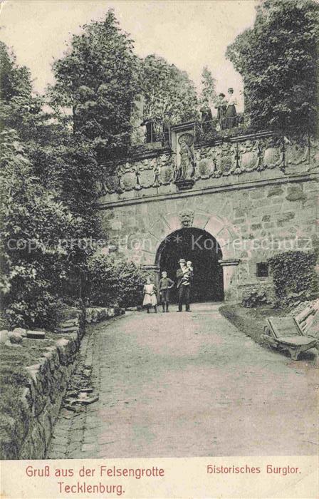 Tecklenburg Steinfurt NRW Felsengrotte Historisches Burgtor