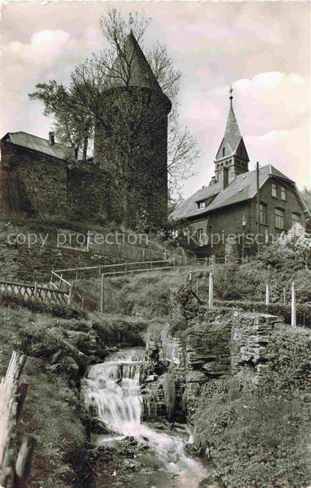 Olpe  Stadt Partie am Hexenturm