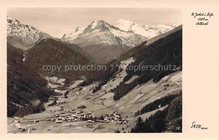 St Jakob Defereggen Tirol AT Blick ins Tal Alpenpanorama