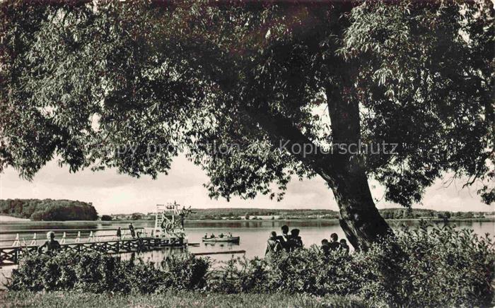 Sternberg Mecklenburg Parchim See mit Badeanstalt