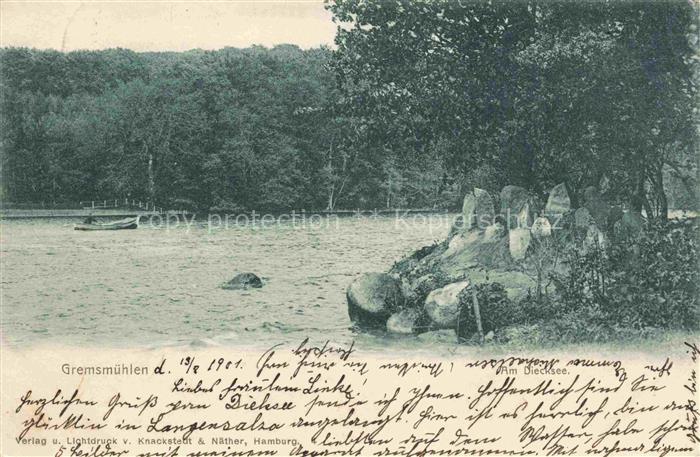 Gremsmuehlen Malente Schleswig-Holstein Partie am Diecksee