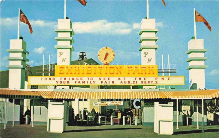 VANCOUVER BC Canada Entrance to Exhibition Park