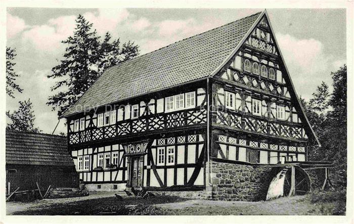 Ilbeshausen-Hochwaldhausen Grebenhain Hessen Teufelsmuehle Wassermuehle Fachwerk