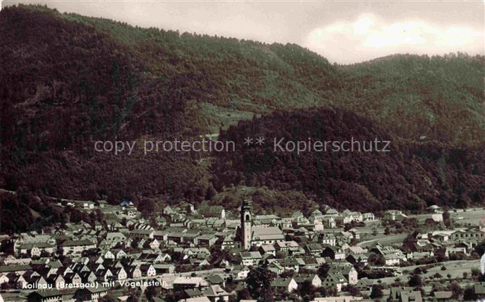 Kollnau Waldkirch BW Stadtpanorama Blick zum Vogelstein