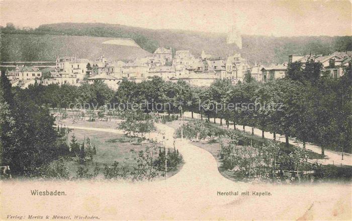 WIESBADEN Nerothal mit Kapelle