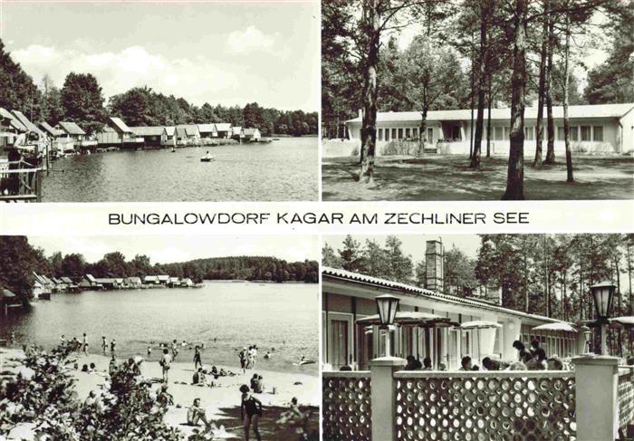 Kagar Rheinsberg Brandenburg Bungalowdorf am Zechliner See Gaststaette Terrasse