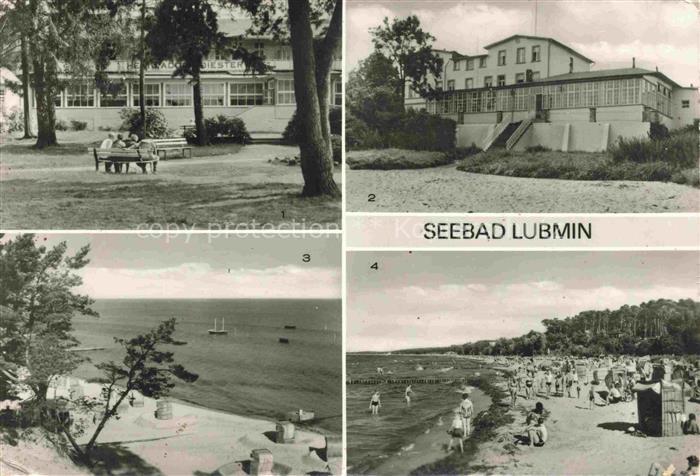 LUBMIN Ostseebad Heim Adolf Diesterweg Hotel Am Meer Strand