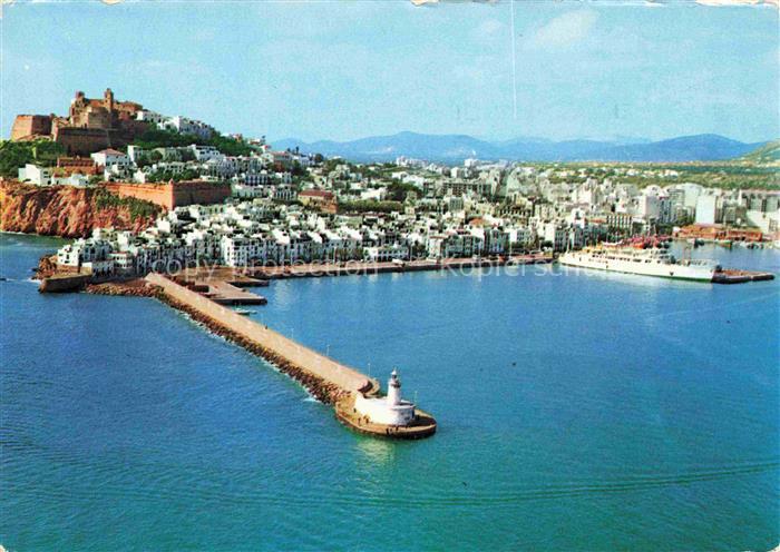 IBIZA Islas Baleares ES Vista general del puerto vista aérea