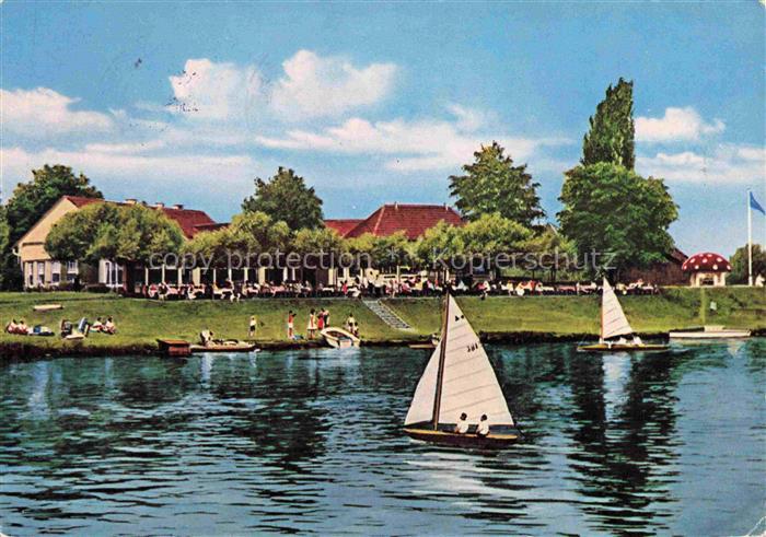 MueLHEIM  RUHR Haus Langen Dicken am Damm Gaststaette Badestrand Segeln