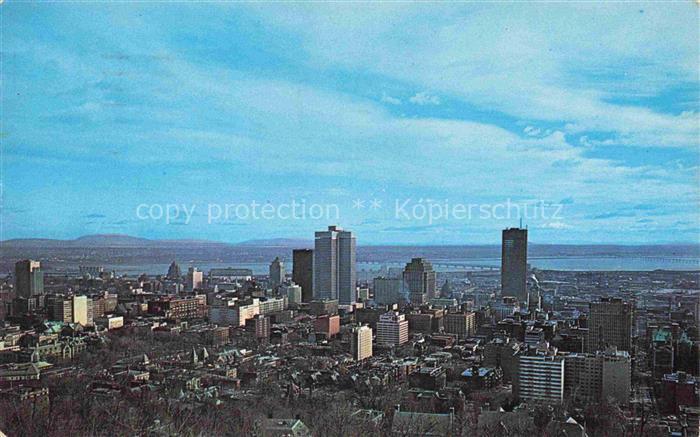 MONTREAL  QUEBEC Canada Skyline Fliegeraufnahme