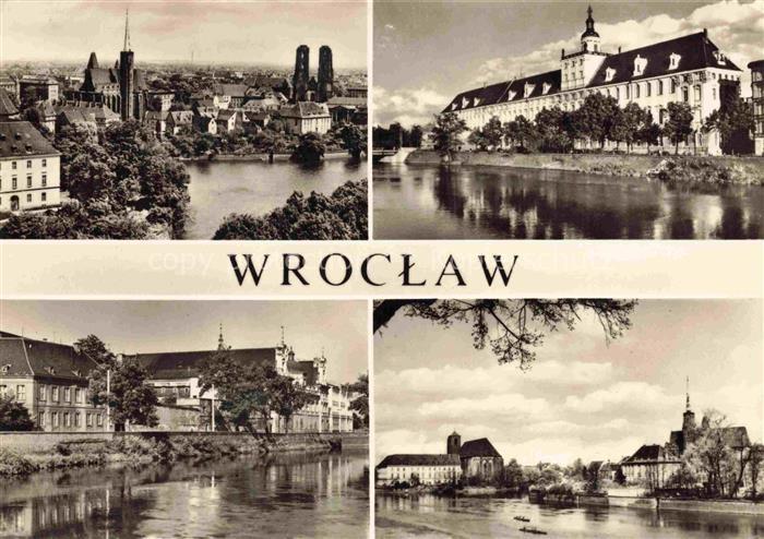 WROCLAW Breslau PL Widok ogolny Zaklad Narodowy im Ossalinskich Universytet Ostr