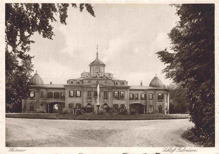 WEIMAR  Thueringen Schloss Belvedere