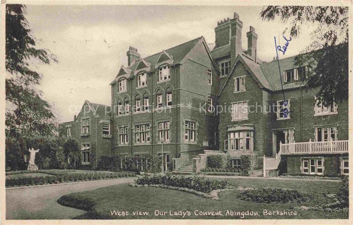 Berkshire  UK West view Our Lady's Convent Abingdon