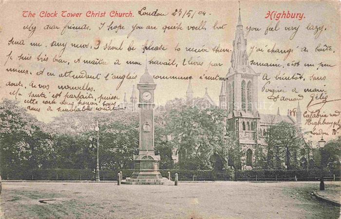 Highbury Islington LONDON UK The Clock Tower Christ Church