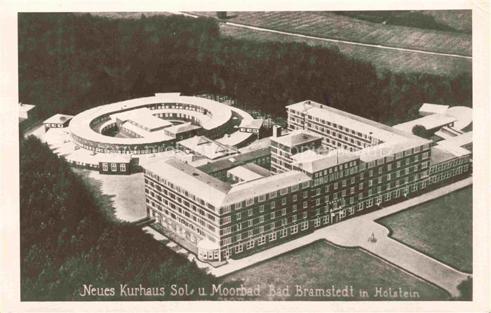 Bad Bramstedt Schleswig-Holstein Neues Kurhaus Sol und Moorbad Fliegeraufnahme