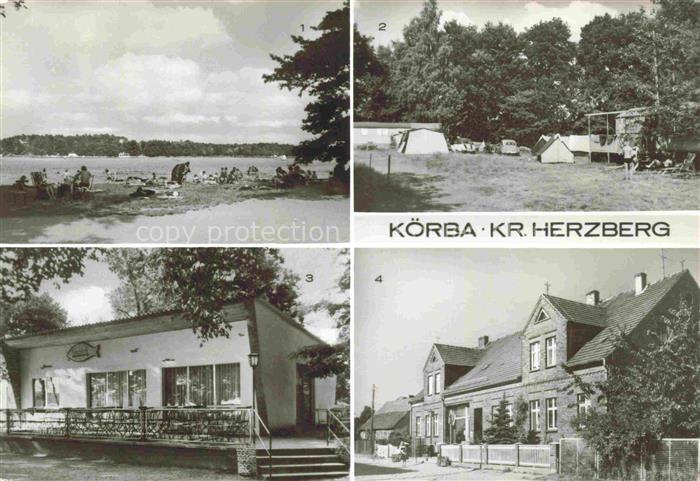 Koerba Lebusa Brandenburg Koerbaer See Zeltplatz Gaststaette Seeblick Konsum Ver