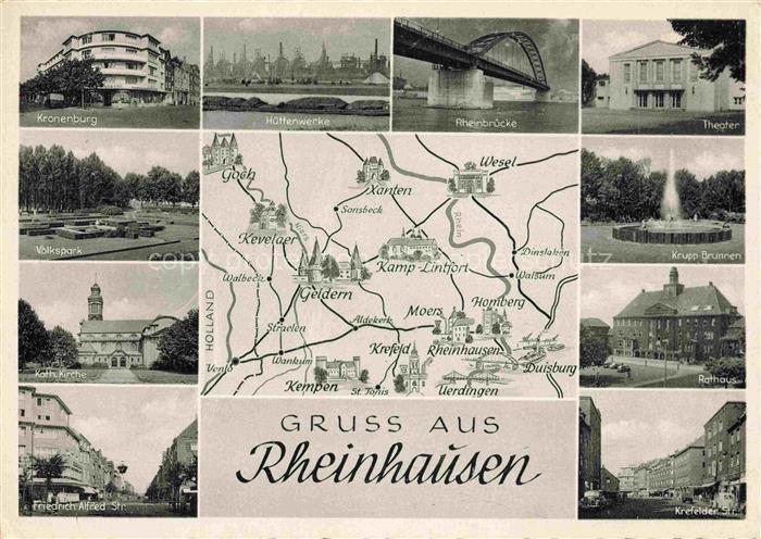 Rheinhausen  DUISBURG NRW Kronenburg Volkspark Kath Kirche Friedrich Alfred Stra