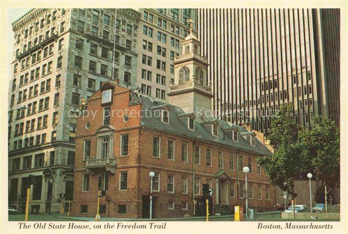 BOSTON  Massachusetts USA The Old State House on the Freedom Trail