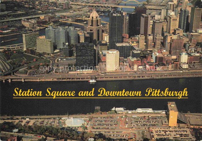 Pittsburgh Pennsylvania USA Fliegeraufnahme Station Square and Downtown Pittsbur