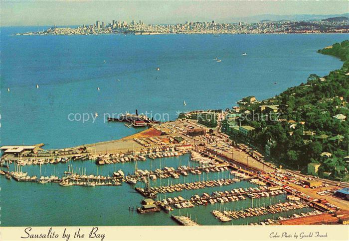 Sausalito California USA San Francisco Bay Fliegeraufnahme