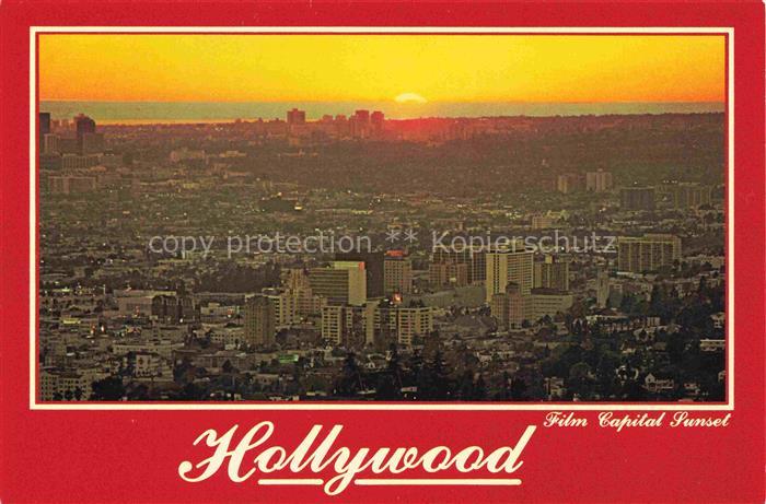 HOLLYWOOD  Los Angeles California USA Film Capital Sunset Panorama