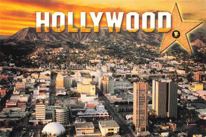HOLLYWOOD  Los Angeles California USA Fliegeraufnahme