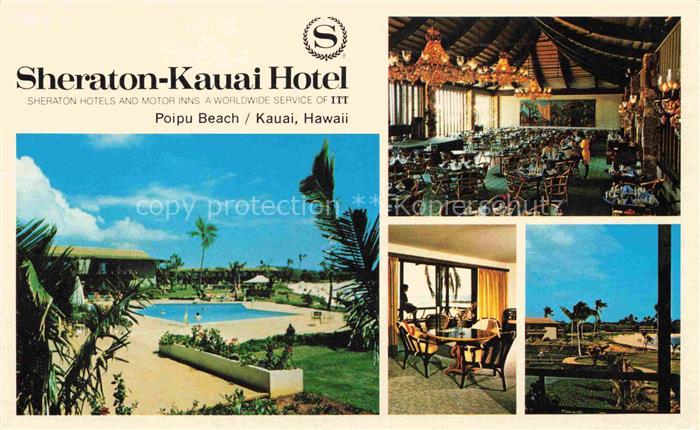 Kauai Hawaii Island USA Poipu Beach Sheraton Kauai Hotel