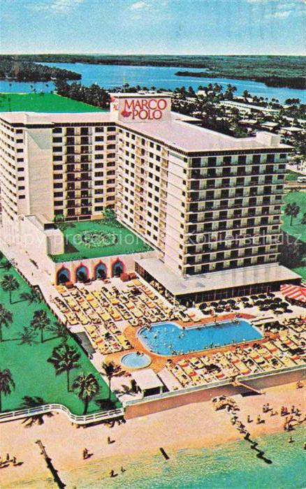 Miami Beach Florida USA Marco Polo Tennis and Resort Motel