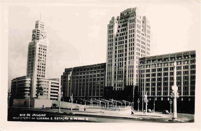 RIO DE JANEIRO Brazil Ministerio da Guerra Estacao O. Pedro 2