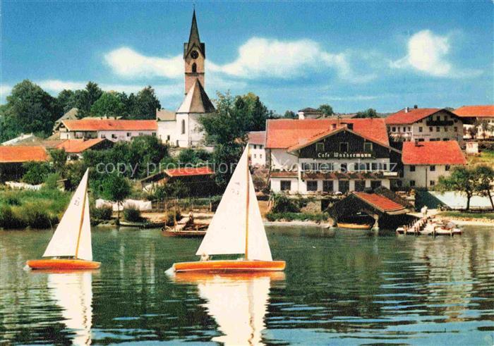 Seebruck Chiemsee Seeon-Seebruck Bayern Cafe Pension Wassermann