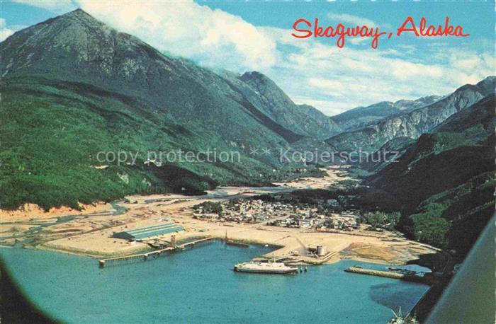 Skagway Alaska USA Waterfront Ferry dock White Pass Yukon Route terminal