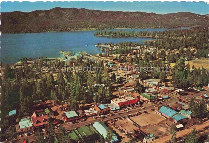 Big Bear Lake California USA Village San Bernardino Vogelansicht