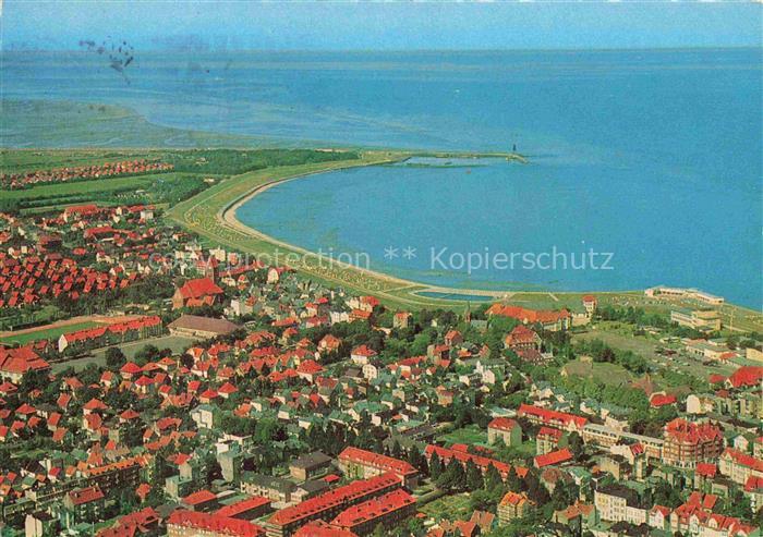 CUXHAVEN Nordseebad Teilansicht der Stadt Grimmershoernbucht