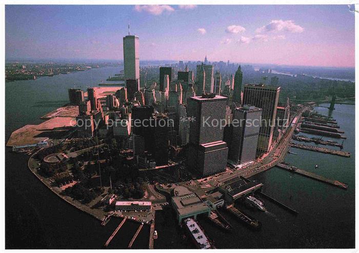 Twin Towers New York USA Luftaufnahme