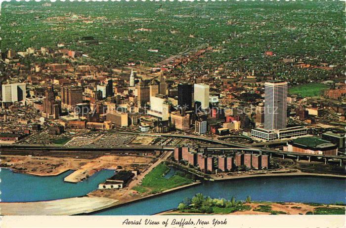 NEW YORK City USA Aerial View of Buffalo Luftaufnahme